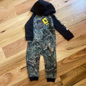 Carhartt Kids Woodland Camo and Black Jumpsuit